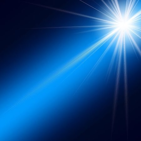 Star on a blue background